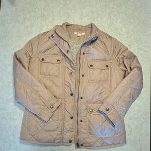 Jacket with Sherpa Lining Light Pink Size Medium NWOT